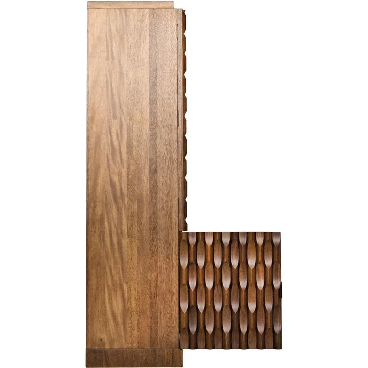 Alameda Wood Dark Walnut Hutch - LOOMLAN - Noir - Etageres