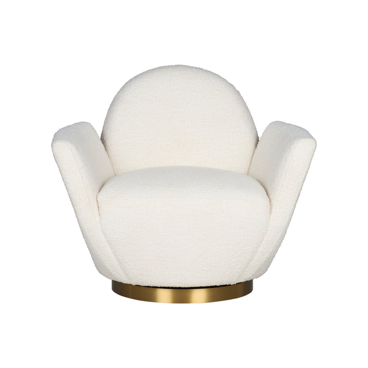 Alba Velvet Swivel Club Chair