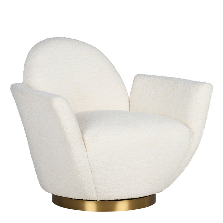 Alba Velvet Swivel Club Chair