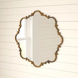 Albans Gold Round Mirror - Brass Wall Mirror Wall Mirrors LOOMLAN By Jamie Young