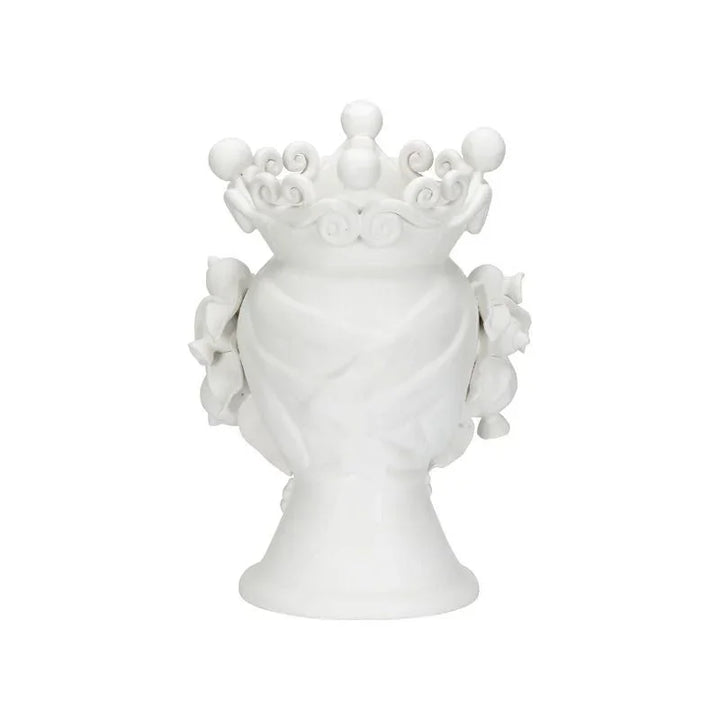 Albarado Male Head Design Ceramic Vase - LOOMLAN - Chelsea House - Vases & Jars