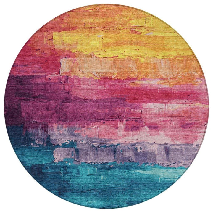 Alderra Red Washable Indoor - Outdoor Rug - LOOMLAN - LOOMLAN Rugs - Outdoor Rugs