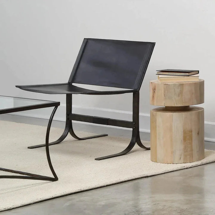 Alessa Leather Accent Sling Chair - LOOMLAN - Jamie Young - Accent Chairs