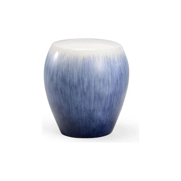 Alexander Blue Ceramic Outdoor Garden Stool-Garden Stools-Chelsea House-LOOMLAN