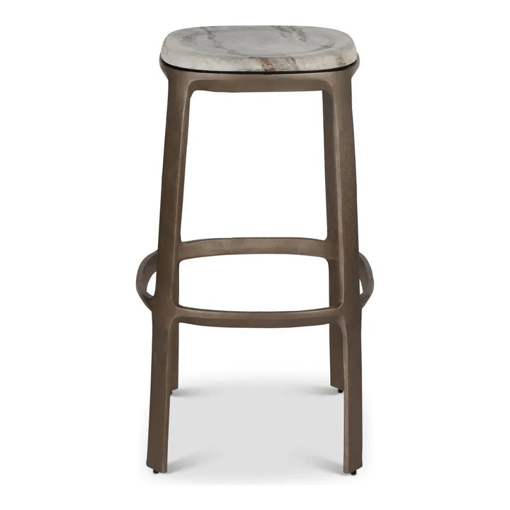 Alfie Marble Top Bar Stool - LOOMLAN - Urbia - Bar Stools