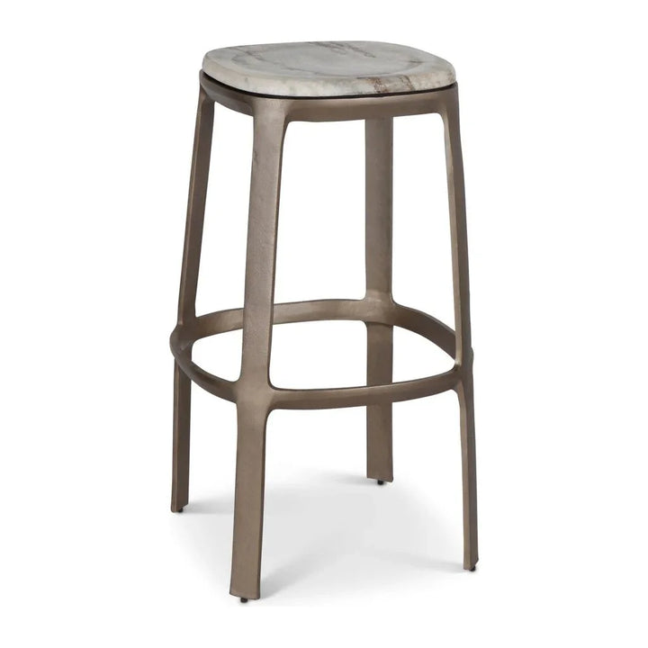 Alfie Marble Top Bar Stool - LOOMLAN - Urbia - Bar Stools