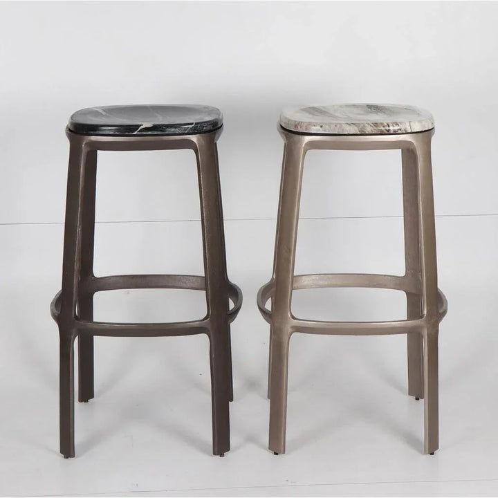 Alfie Marble Top Bar Stool - LOOMLAN - Urbia - Bar Stools