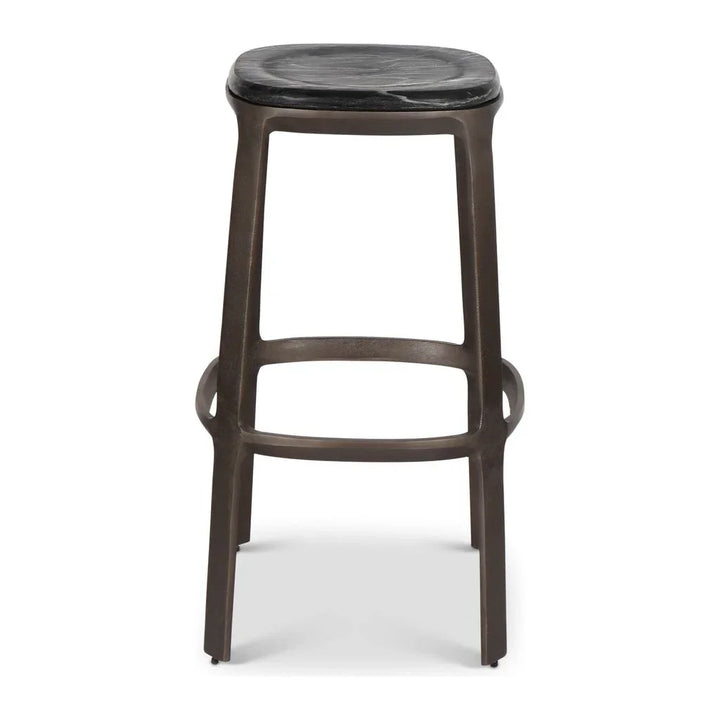 Alfie Marble Top Bar Stool - LOOMLAN - Urbia - Bar Stools