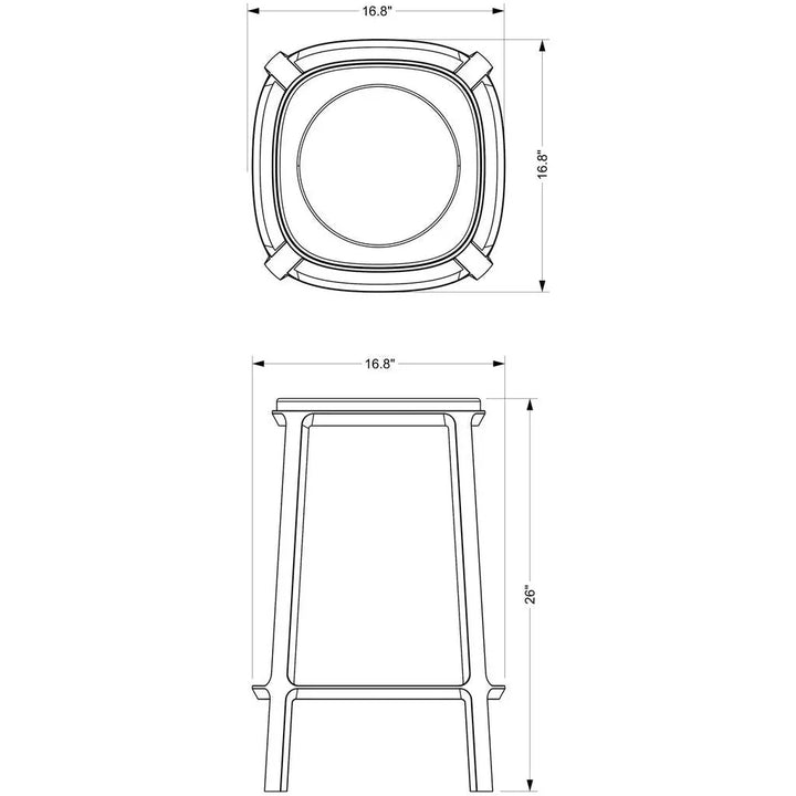 Alfie Marble Top Counter Stool - LOOMLAN - Urbia - Counter Stools