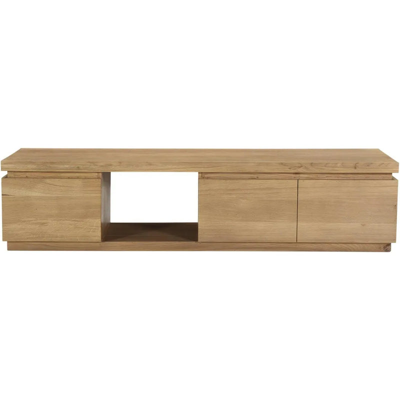 Alfie Natural Wood Tv Table-TV Stands & Media Centers-Moe's Home-LOOMLAN