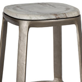 Alfie Marble Top Bar Stool