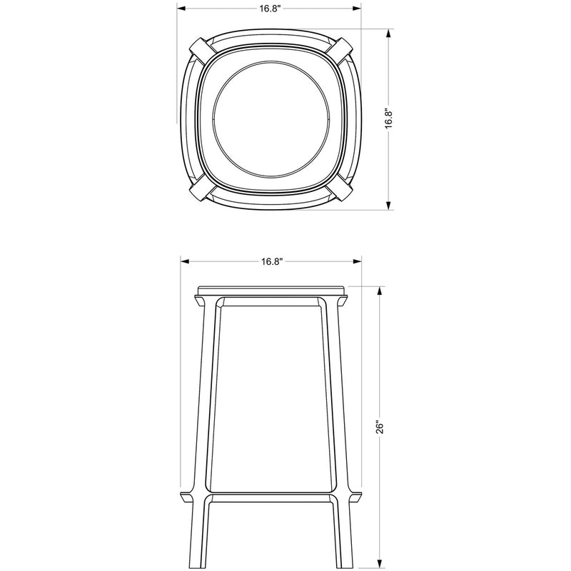 Alfie Marble Top Counter Stool