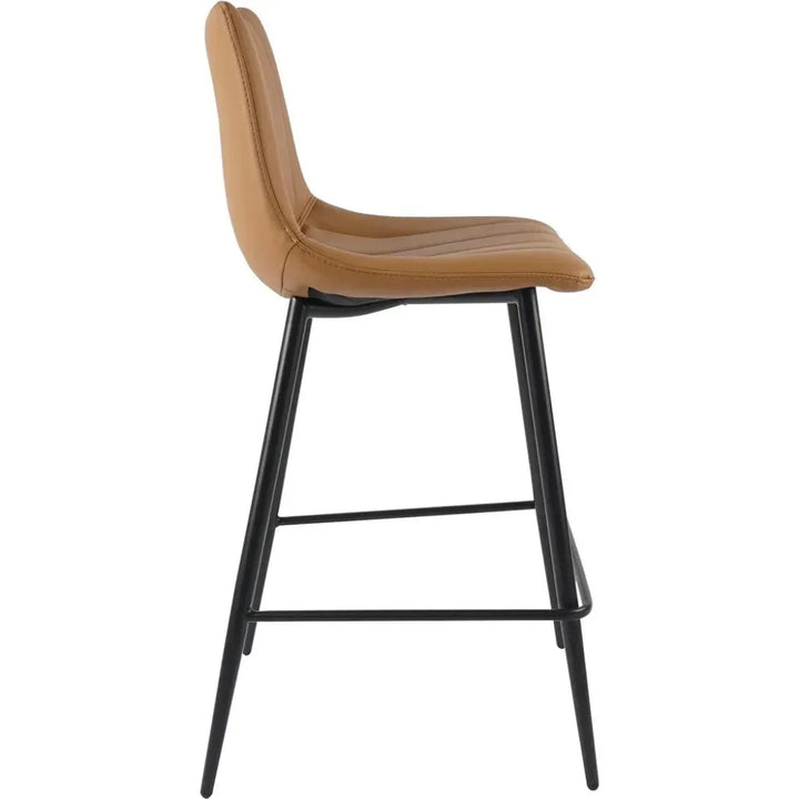 Alibi Vegan Leather Counter Stool 2PC - LOOMLAN - Moe's Home - Counter Stools