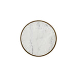 Alicent Marble Top Round End Table