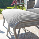 All Seasons 5 Pc Lounge Chairs Settee Ottoman Set-Outdoor Lounge Sets-Lloyd Flanders-LOOMLAN