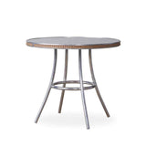 All Seasons Patio Round Bistro Table With Taupe Glass Top Outdoor Dining Tables LOOMLAN By Lloyd Flanders