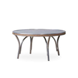 All Seasons Patio Round Cocktail Table With Charcoal Glass Top Outdoor Coffee Tables LOOMLAN By Lloyd Flanders