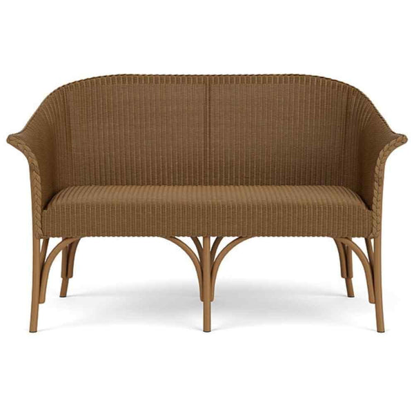 All Seasons Settee With Padded Seat Outdoor Wicker Furniture Outdoor Lounge Sets LOOMLAN By Lloyd Flanders