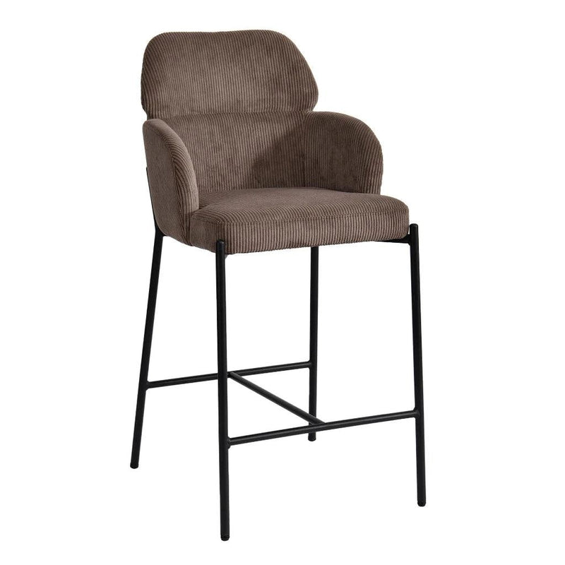 Allegra Performance Fabric Counter Stool-Counter Stools-LH Imports-Corduroy Brown-LOOMLAN