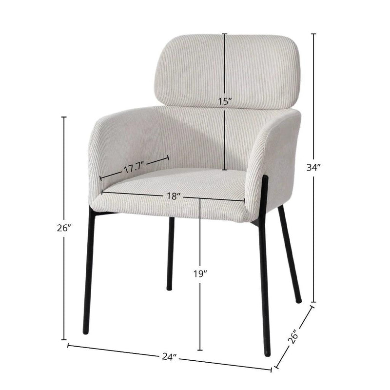 Allegra Performance Fabric Dining Chair-Dining Chairs-LH Imports-LOOMLAN