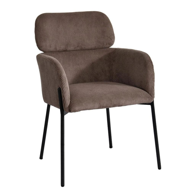 Allegra Performance Fabric Dining Chair-Dining Chairs-LH Imports-Corduroy Brown-LOOMLAN