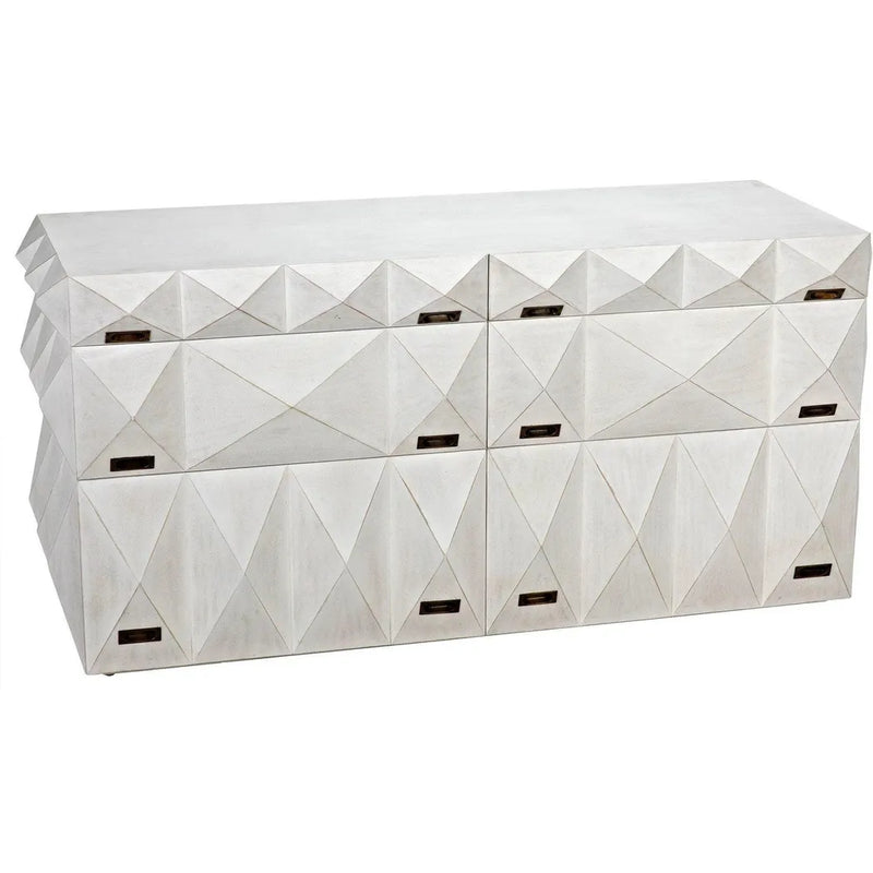 Allegra Wood White Dresser