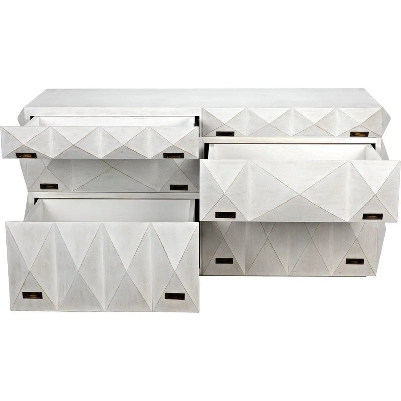 Allegra Wood White Dresser