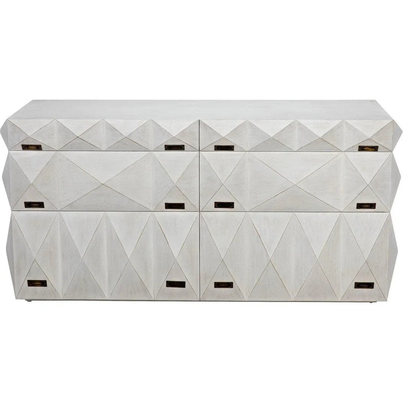 Allegra Wood White Dresser