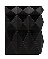 Allegra Wood and Brass Black Dresser-Dressers-Noir-LOOMLAN