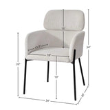 Allegra Polyester Upholstered Dining Chair