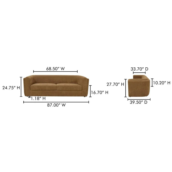 Alora Removable Cushions Sofa - LOOMLAN - Moe's Home - Sofas & Loveseats