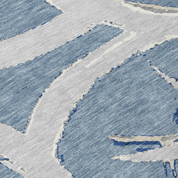 Aloura Denim Washable Indoor-Outdoor Rug-Outdoor Rugs-LOOMLAN Rugs-LOOMLAN