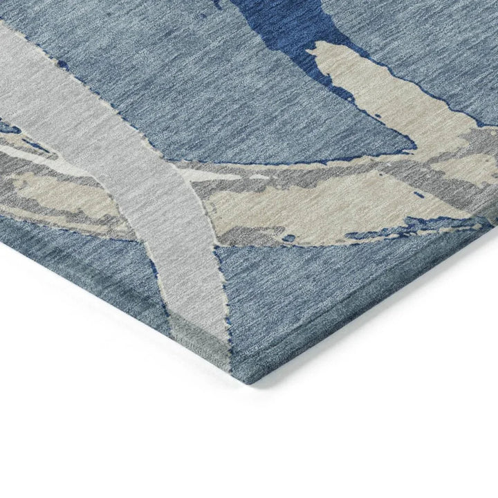 Aloura Denim Washable Indoor-Outdoor Rug-Outdoor Rugs-LOOMLAN Rugs-LOOMLAN