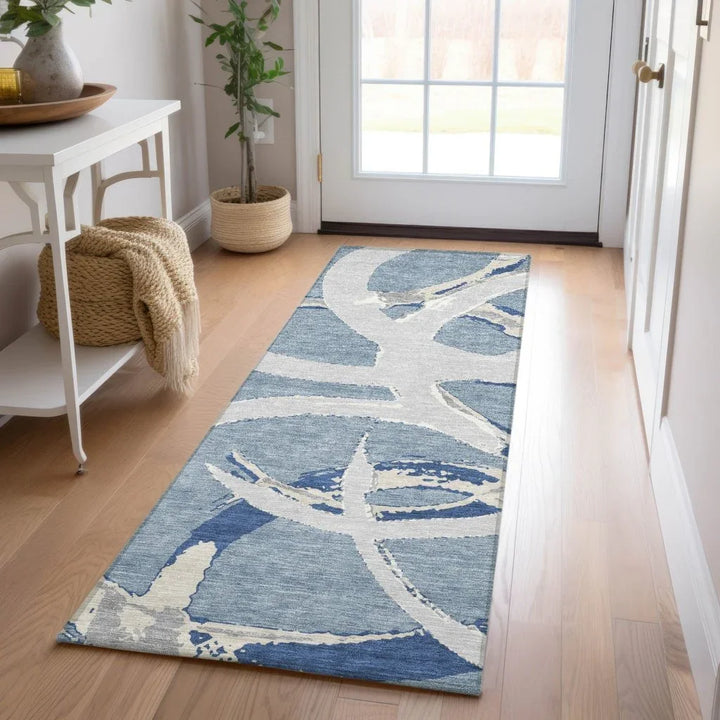 Aloura Denim Washable Indoor-Outdoor Rug-Outdoor Rugs-LOOMLAN Rugs-LOOMLAN