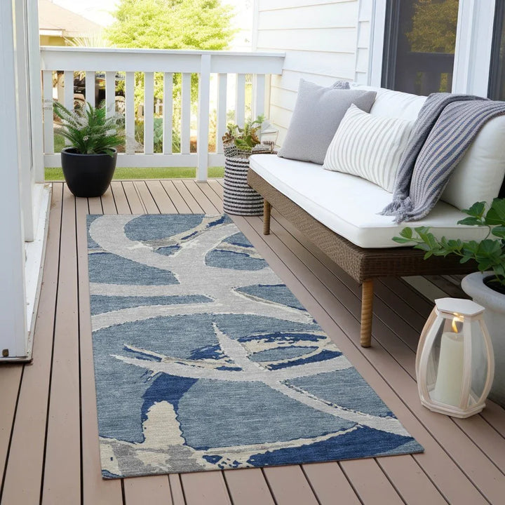 Aloura Denim Washable Indoor-Outdoor Rug-Outdoor Rugs-LOOMLAN Rugs-LOOMLAN