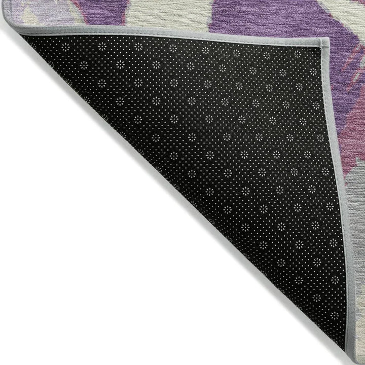 Aloura Purple Washable Indoor-Outdoor Rug-Outdoor Rugs-LOOMLAN Rugs-LOOMLAN