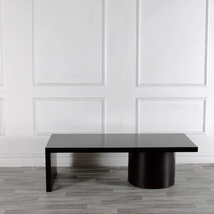 Alpert Wooden Black Coffee Table - LOOMLAN - Peninsula Home - Coffee Tables