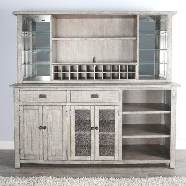 Alpine Buffet And Hutch Grey Buffets LOOMLAN By Sunny D