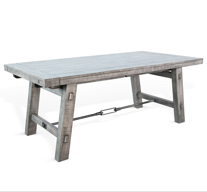 Alpine Extendable Dining Table with Turnbuckle-Dining Tables-Sunny D-LOOMLAN