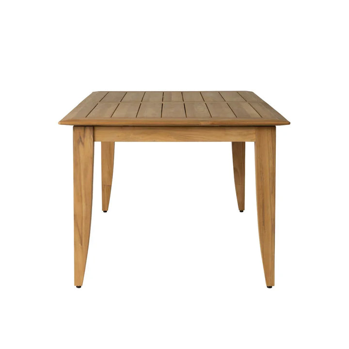 Extendable Teak Outdoor Dining Table for 8 | LOOMLAN