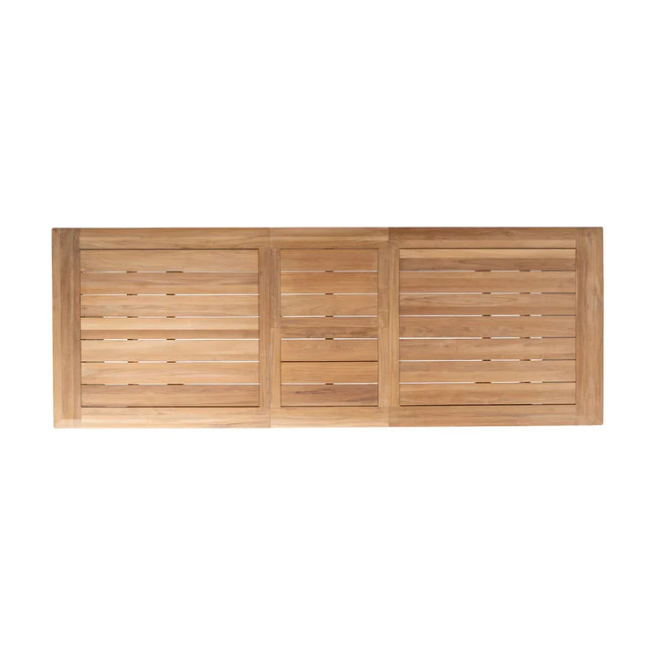 Extendable Teak Outdoor Dining Table for 8 | LOOMLAN
