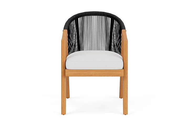 Alpine Teak Wooden Outdoor Dining Armchair-Outdoor Dining Chairs-Lloyd Flanders-LOOMLAN