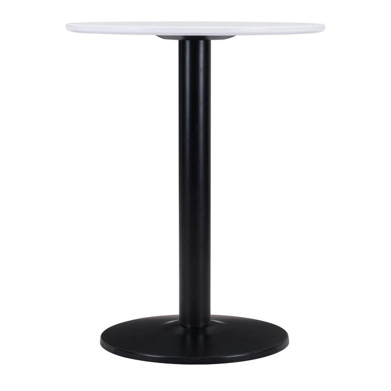 Alto Bistro Table White & Black Dining Tables LOOMLAN By Zuo Modern