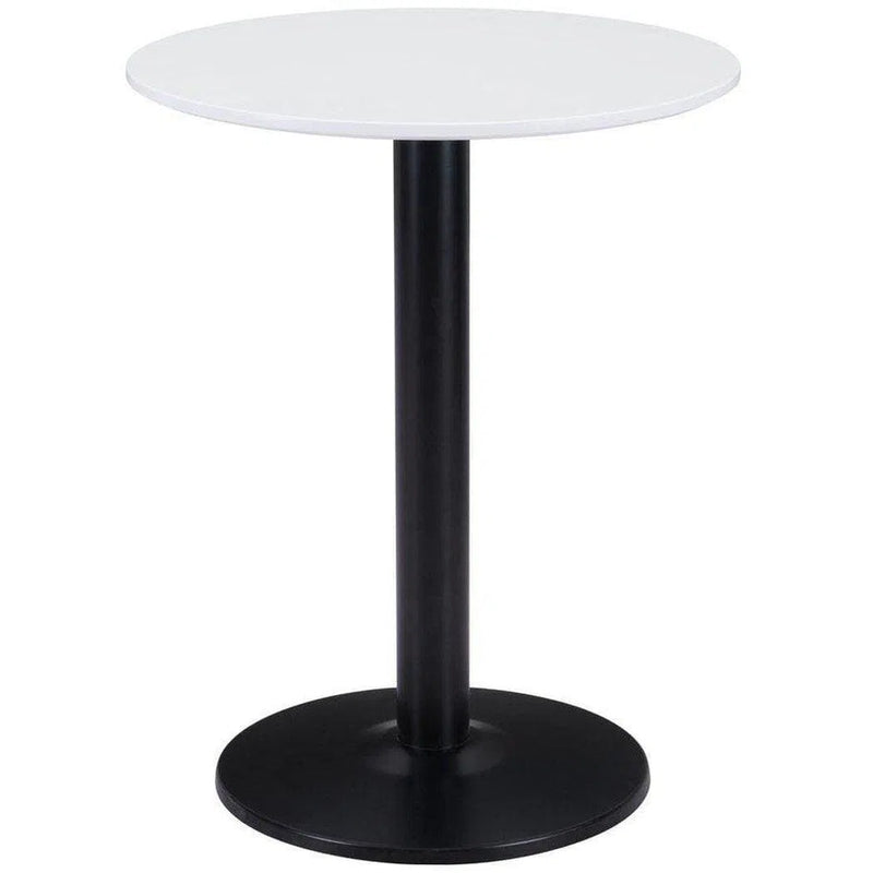 Alto Bistro Table White & Black Dining Tables LOOMLAN By Zuo Modern