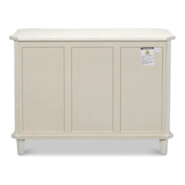 Altus Commode Antique White Three Drawers Chest - LOOMLAN - Sarreid - Chests