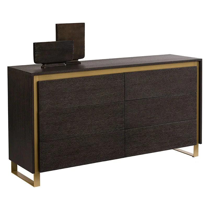 Alvaro Dresser Push-To-Open Drawers In Grey