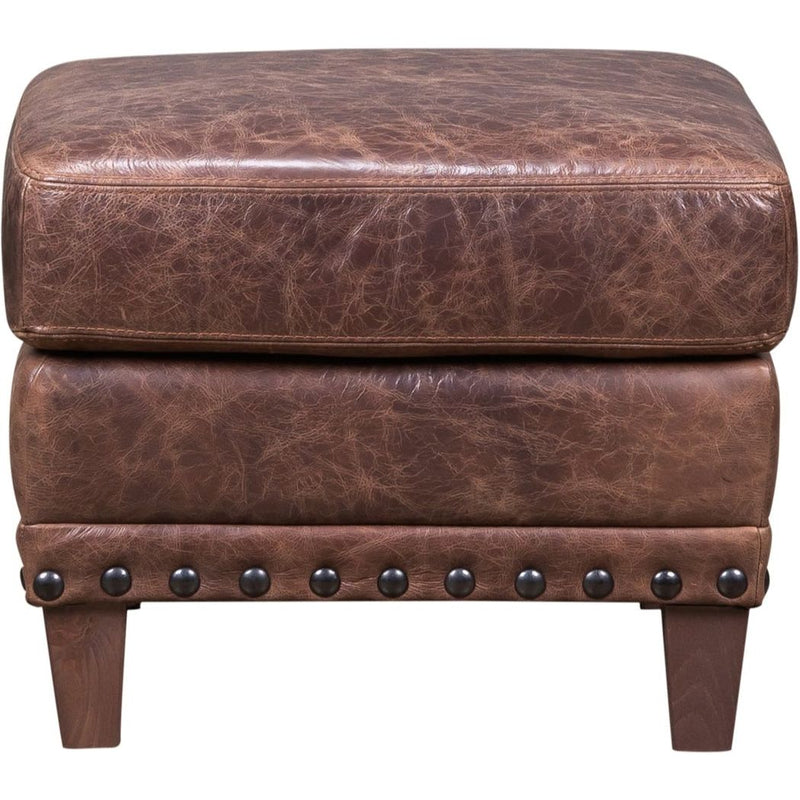 Amalfi Leather Italian Design Ottoman