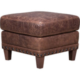 Amalfi Leather Italian Design Ottoman