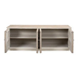 Amalia TV Stand Antique White-TV Stands & Media Centers-Sarreid-LOOMLAN