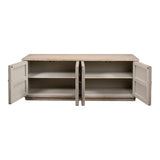 Amalia TV Stand Stone Grey-TV Stands & Media Centers-Sarreid-LOOMLAN